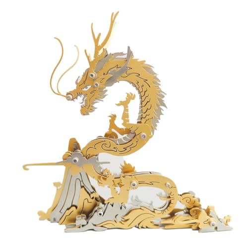 3D-Metallpuzzle für Erwachsene, 90-teiliger 3D-DIY-Bausatz für mechanische Punk-Fabelwesen und orientalische Drachen, kreatives Kunstobjekt für Zuhause und Büro 3D-Metallpuzzle für Erwachsene, 90-teiliger 3D-DIY-Bausatz für mechanische Punk-Fabelwesen und orientalische Drachen, kreatives Kunstobjekt für Zuhause und Büro von Joytopiaminds
