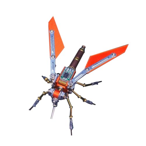 3D-Metallpuzzle für Erwachsene, 99-teiliger 3D-DIY-Steampunk-Modellbausatz „Tech Hornet“ im Science-Fiction-Design, kreatives Kunstobjekt für Zuhause und Büro von Joytopiaminds