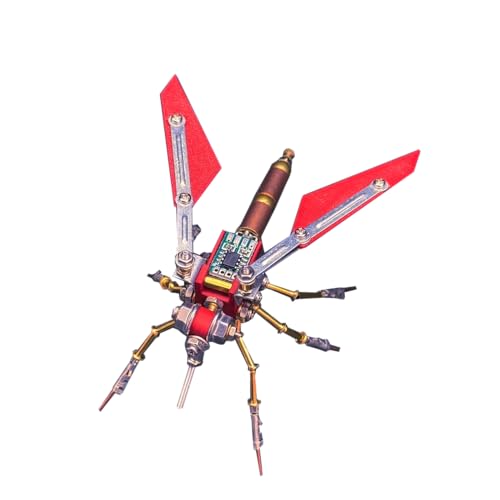 3D-Metallpuzzle für Erwachsene, 99-teiliger 3D-DIY-Steampunk-Modellbausatz „Tech Hornet“ im Science-Fiction-Design, kreatives Kunstobjekt für Zuhause und Büro von Joytopiaminds