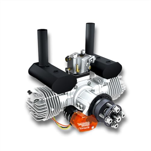 40-cm³-Benzinmotor mit Elektrostart, Boxermotor, 2-Takt-RC-Flugzeugmotor mit Doppelzündung und rauchbereitem Auspuff für große Starrflügelmodelle 40-cm³-Benzinmotor mit Elektrostart, Boxermotor, 2-Takt-RC-Flugzeugmotor mit Doppelzündung und rauchbereitem Auspuff für große Starrflügelmodelle von Joytopiaminds