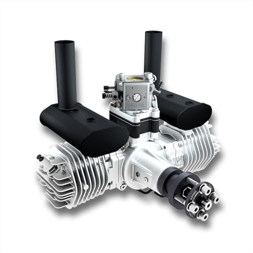 76-cm³-Zweizylinder-Benzinmotor mit Elektrostart, Boxermotor, 2-Takt-RC-Flugzeugmotor mit Doppelzündkerzen und CDI-Zündung für große Starrflügelmodelle 76-cm³-Zweizylinder-Benzinmotor mit Elektrostart, Boxermotor, 2-Takt-RC-Flugzeugmotor mit Doppelzündkerzen und CDI-Zündung für große Starrflügelmodelle von Joytopiaminds
