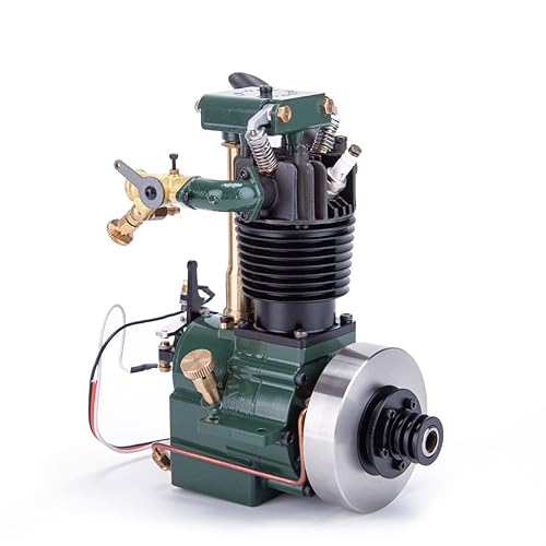 Dampfmaschinen-Modellbausätze, 7 CCM stehender, luftgekühlter Einzylinder-Viertakt-OHV-Benzinmotor für Boots- und Flugzeugmodelle, wissenschaftliche Experimente, Bildung & Ausstellung für Erwachsene von Joytopiaminds