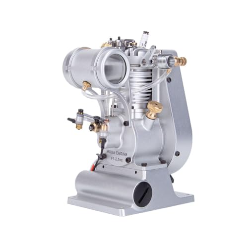 Dampfmaschinen-Modellbausätze, Maßstab 1:6, 2,7 CCM Mini-Einzylinder-Viertakt-Benzinmotor mit Zündsystem, stehend, mit Zündanlage für wissenschaftliche Experimente, Bildung & Ausstellung von Joytopiaminds