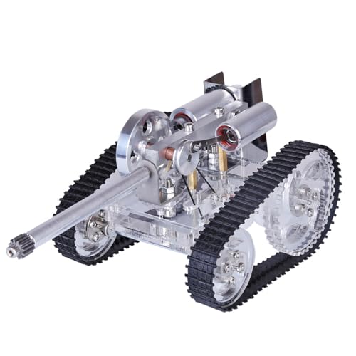 Dampfmaschinen-Modellbausatz, Tankförmiger Stirlingmotor mit beweglichen Ketten, Experimentierkasten für Physikunterricht und Ausstellung Dampfmaschinen-Modellbausatz, Tankförmiger Stirlingmotor mit beweglichen Ketten, Experimentierkasten für Physikunterricht und Ausstellung von Joytopiaminds