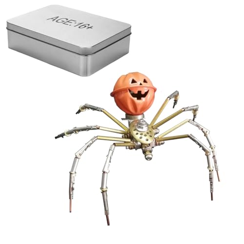 Joytopiaminds 3D-Metallpuzzle für Erwachsene, 100-teilige Steampunk-Spinne mit Kürbiskopf, kreative Schreibtischdekoration für Zuhause und Büro Joytopiaminds 3D-Metallpuzzle für Erwachsene, 100-teilige Steampunk-Spinne mit Kürbiskopf, kreative Schreibtischdekoration für Zuhause und Büro von Joytopiaminds