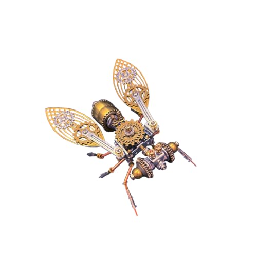 Joytopiaminds 3D-Metallpuzzle für Erwachsene, 165+ Teile Steampunk Mechanisches Fliegenmodell-Set mit Ständer, kreative Schreibtischdekoration für Zuhause & Büro Joytopiaminds 3D-Metallpuzzle für Erwachsene, 165+ Teile Steampunk Mechanisches Fliegenmodell-Set mit Ständer, kreative Schreibtischdekoration für Zuhause & Büro von Joytopiaminds