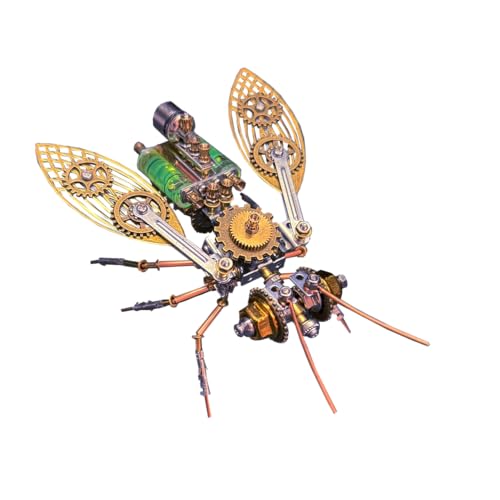 Joytopiaminds 3D-Metallpuzzle für Erwachsene, 218+ Teile Steampunk Mechanisches Retro 3D-Modell Große Biene mit Ständer, Kreative Schreibtischdekoration für Zuhause & Büro Joytopiaminds 3D-Metallpuzzle für Erwachsene, 218+ Teile Steampunk Mechanisches Retro 3D-Modell Große Biene mit Ständer, Kreative Schreibtischdekoration für Zuhause & Büro von Joytopiaminds