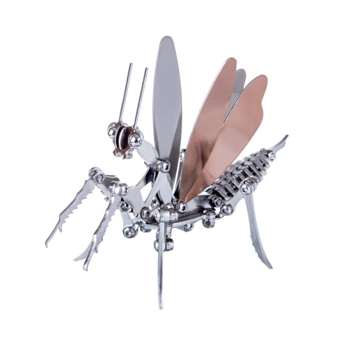Joytopiaminds 3D-Metallpuzzle für Erwachsene, Steampunk-Mantis-Modellbausatz mit verstellbaren Gelenken zum Selberbauen, kreative Schreibtischdekoration für Zuhause und Büro Joytopiaminds 3D-Metallpuzzle für Erwachsene, Steampunk-Mantis-Modellbausatz mit verstellbaren Gelenken zum Selberbauen, kreative Schreibtischdekoration für Zuhause und Büro von Joytopiaminds
