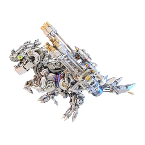 Joytopiaminds 3D-Metallpuzzle für Erwachsene, über 1350 Teile, transformierbares Steampunk-Mecha-Drachen-Modell, einzigartiges Schreibtisch-Dekor von Joytopiaminds