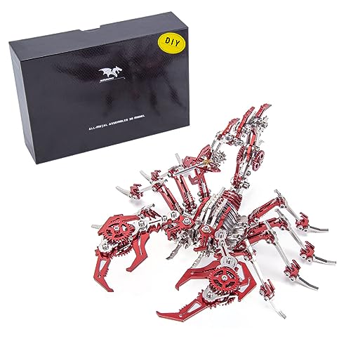 Joytopiaminds 3D-Metallpuzzle für Erwachsene, über 300 Teile, mechanischer 3D-DIY-Bausatz „Roter Skorpionkönig“, einzigartiges Deko-Objekt für den Schreibtisch Joytopiaminds 3D-Metallpuzzle für Erwachsene, über 300 Teile, mechanischer 3D-DIY-Bausatz „Roter Skorpionkönig“, einzigartiges Deko-Objekt für den Schreibtisch von Joytopiaminds