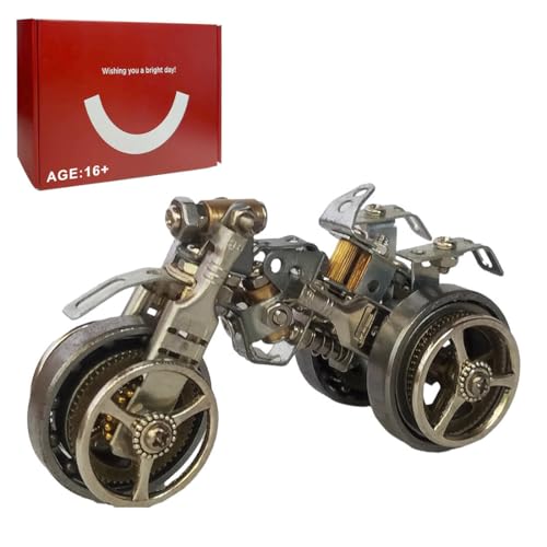 Joytopiaminds 3D-Metallpuzzle für Erwachsene, über 300 Teile Steampunk-Modellbausatz für mechanische Strandmotorräder, kreative Schreibtischdekoration für Zuhause und Büro von Joytopiaminds