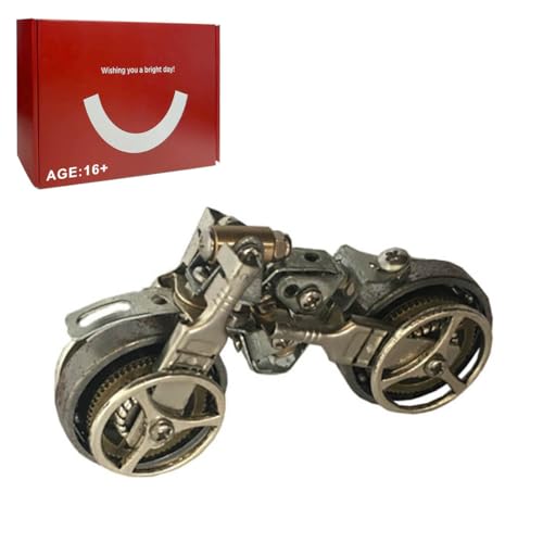 Joytopiaminds 3D-Metallpuzzle für Erwachsene, über 300 Teile Steampunk-Motorrad-Modellbausatz, kreative Schreibtischdekoration für Zuhause und Büro von Joytopiaminds