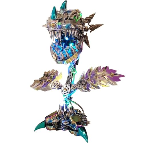 Joytopiaminds 3D-Metallpuzzle für Erwachsene, über 400 Teile, Piranha-Blumenmodell zum Selberbauen mit bunten Lichtern, kreative Dekoration für Zuhause & Büro Joytopiaminds 3D-Metallpuzzle für Erwachsene, über 400 Teile, Piranha-Blumenmodell zum Selberbauen mit bunten Lichtern, kreative Dekoration für Zuhause & Büro von Joytopiaminds