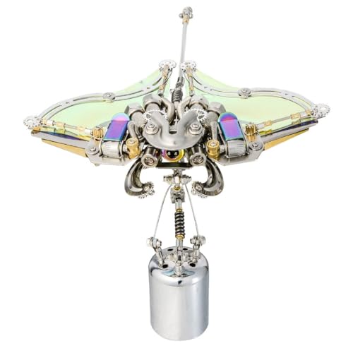 Joytopiaminds 3D-Metallpuzzle für Erwachsene, über 422 Teile, Devilray-Modellbausatz zum Selberbauen mit LED-Augen und leuchtenden Flügeln, kreative Schreibtischdekoration für Zuhause und Büro Joytopiaminds 3D-Metallpuzzle für Erwachsene, über 422 Teile, Devilray-Modellbausatz zum Selberbauen mit LED-Augen und leuchtenden Flügeln, kreative Schreibtischdekoration für Zuhause und Büro von Joytopiaminds