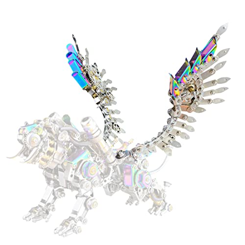 Joytopiaminds 3D-Metallpuzzle für Erwachsene, über 650 Teile, Smilodon-Tiger-Modell mit abnehmbaren Flügeln, kreative Schreibtischdekoration für Zuhause und Büro Joytopiaminds 3D-Metallpuzzle für Erwachsene, über 650 Teile, Smilodon-Tiger-Modell mit abnehmbaren Flügeln, kreative Schreibtischdekoration für Zuhause und Büro von Joytopiaminds