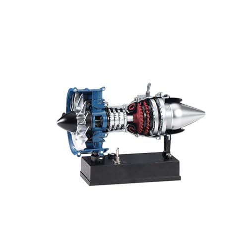 Joytopiaminds DM122 Turbofan-Triebwerk-Modellbausatz, 170-teilige Ganzmetall-Mechanik, detailgetreues Turbofan-Triebwerk für A320 B737 C919, visuelles Tisch-Demonstrationsmodell für Erwachsene von Joytopiaminds