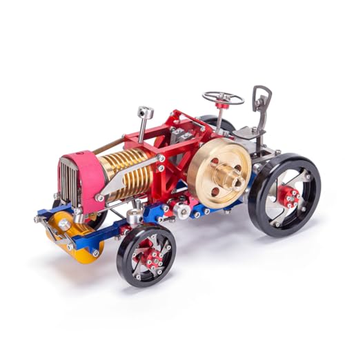 Joytopiaminds Flammenfresser-Vakuummotor, Metall-Traktormodell, funktionales Stirlingrad, lehrreiches DIY-Fahrzeug mit beweglichen Teilen Joytopiaminds Flammenfresser-Vakuummotor, Metall-Traktormodell, funktionales Stirlingrad, lehrreiches DIY-Fahrzeug mit beweglichen Teilen von Joytopiaminds