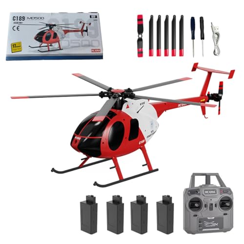 Joytopiaminds MD500 C189 RC-Helikopter, Maßstab 1:28, 2,4 GHz, 4-Kanal, Einrotor-RC-Helikopter mit Höhenflug und optischer Flusspositionierung, RTF US-Rettungshubschrauber für Erwachsene Joytopiaminds MD500 C189 RC-Helikopter, Maßstab 1:28, 2,4 GHz, 4-Kanal, Einrotor-RC-Helikopter mit Höhenflug und optischer Flusspositionierung, RTF US-Rettungshubschrauber für Erwachsene von Joytopiaminds