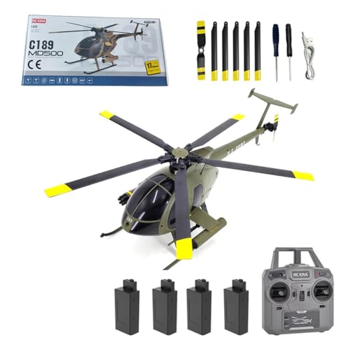 Joytopiaminds MD500 C189 RC-Helikopter, Maßstab 1:28, 2,4 GHz, 4-Kanal, Einrotor-RC-Helikopter mit Höhenflug und optischer Flusspositionierung, RTF US-Rettungshubschrauber für Erwachsene Joytopiaminds MD500 C189 RC-Helikopter, Maßstab 1:28, 2,4 GHz, 4-Kanal, Einrotor-RC-Helikopter mit Höhenflug und optischer Flusspositionierung, RTF US-Rettungshubschrauber für Erwachsene von Joytopiaminds