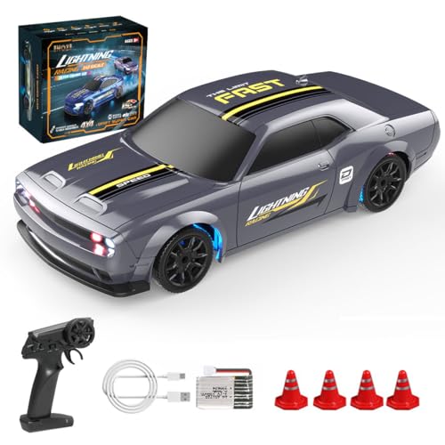 Joytopiaminds Mini-RC-Driftauto im Maßstab 1:43, 2,4 GHz 4WD, vollproportional gesteuertes RC-Rennauto mit LED-Licht, Hobby-Geschenk für Jugendliche und Erwachsene Joytopiaminds Mini-RC-Driftauto im Maßstab 1:43, 2,4 GHz 4WD, vollproportional gesteuertes RC-Rennauto mit LED-Licht, Hobby-Geschenk für Jugendliche und Erwachsene von Joytopiaminds