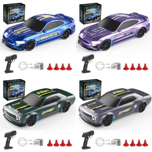 Joytopiaminds Mini-RC-Driftauto im Maßstab 1:43, 2,4 GHz 4WD, vollproportional gesteuertes RC-Rennauto mit LED-Licht, Hobby-Geschenk für Jugendliche und Erwachsene Joytopiaminds Mini-RC-Driftauto im Maßstab 1:43, 2,4 GHz 4WD, vollproportional gesteuertes RC-Rennauto mit LED-Licht, Hobby-Geschenk für Jugendliche und Erwachsene von Joytopiaminds