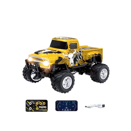 Joytopiaminds Monstertruck aus Aluminiumlegierung im Maßstab 1:64 mit App-Steuerung, 2,4-GHz-Proportionalsteuerung, 3-Gang-Getriebe, Offroad-Stoßdämpfung und Anhängerkupplung Joytopiaminds Monstertruck aus Aluminiumlegierung im Maßstab 1:64 mit App-Steuerung, 2,4-GHz-Proportionalsteuerung, 3-Gang-Getriebe, Offroad-Stoßdämpfung und Anhängerkupplung von Joytopiaminds