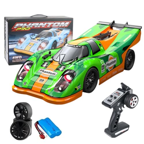 Joytopiaminds RC-Driftauto im Maßstab 1:16 für Erwachsene, 2,4 GHz 4WD Hochgeschwindigkeits-RC-Sportwagen mit Devil Angel Eye Lichtern und Drift-Felgen, RC-Rennspielzeug für Bastler von Joytopiaminds