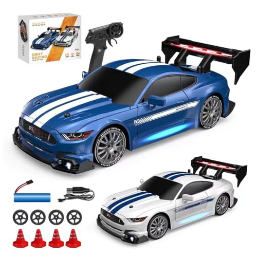 Joytopiaminds RC-Driftauto im Maßstab 1:24, 2,4-G-Allradantrieb, vollproportional gesteuertes RC-Sportauto mit 280-PS-Motor, RC-Rennspielzeug für Enthusiasten – 3 Akku Joytopiaminds RC-Driftauto im Maßstab 1:24, 2,4-G-Allradantrieb, vollproportional gesteuertes RC-Sportauto mit 280-PS-Motor, RC-Rennspielzeug für Enthusiasten – 3 Akku von Joytopiaminds