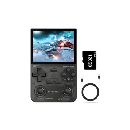 Joytopiaminds Retro-Handheld-Spielkonsole, 3,5 Zoll IPS-HD-Bildschirm, RK3326 Quad-Core 1,5 GHz, 1 GB RAM, tragbares Spielgerät mit Hall-Joystick Joytopiaminds Retro-Handheld-Spielkonsole, 3,5 Zoll IPS-HD-Bildschirm, RK3326 Quad-Core 1,5 GHz, 1 GB RAM, tragbares Spielgerät mit Hall-Joystick von Joytopiaminds