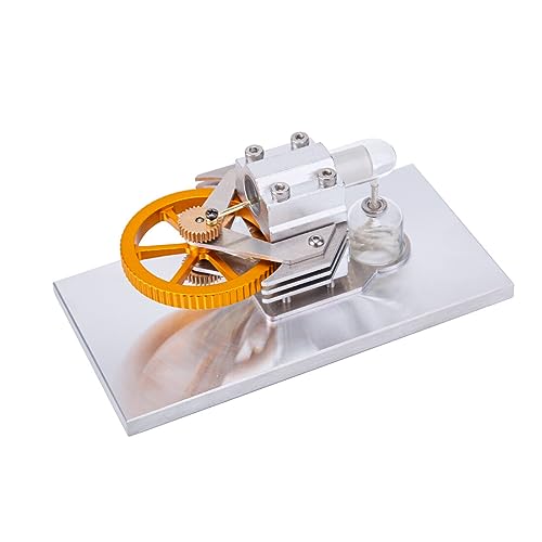 Joytopiaminds Stirlingmotor-Modellbausatz, Hochgeschwindigkeits-Heißluft-Stirlingmotor mit horizontalem Schwungrad, Quarzglas und Metallsockel für physikalische Experimente Joytopiaminds Stirlingmotor-Modellbausatz, Hochgeschwindigkeits-Heißluft-Stirlingmotor mit horizontalem Schwungrad, Quarzglas und Metallsockel für physikalische Experimente von Joytopiaminds
