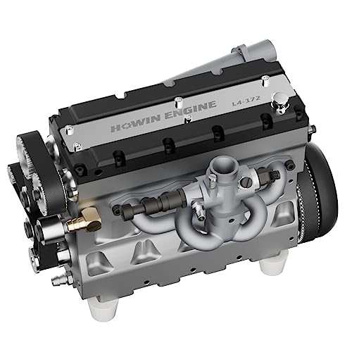 L4-172 17,2 CCM SOHC-Reihenvierzylinder-Verbrennungsmotor, wassergekühlt, für 1/6- und 1/8-RC-Autos und -Boote, wissenschaftliche Experimente, Bildung & Ausstellung für Erwachsene von Joytopiaminds