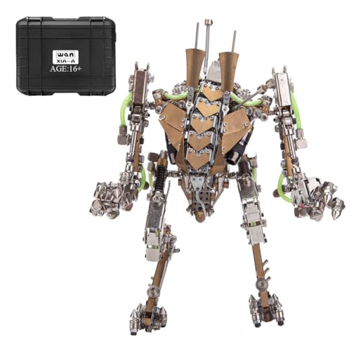 XIA-A 3D-Metallpuzzle für Erwachsene, 1300 Teile 3D-DIY-Mech-Modellbausatz für Steampunk-Future-Mechs mit Gelenken und LED-Leuchten, kreatives Kunstobjekt für Zuhause und Büro XIA-A 3D-Metallpuzzle für Erwachsene, 1300 Teile 3D-DIY-Mech-Modellbausatz für Steampunk-Future-Mechs mit Gelenken und LED-Leuchten, kreatives Kunstobjekt für Zuhause und Büro von Joytopiaminds