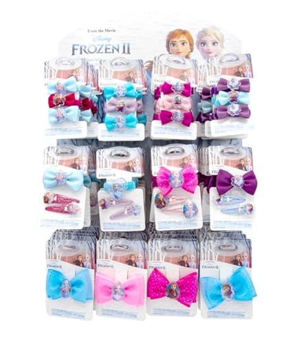 Disney Frozen/Die Eiskönigin - Haarschmucksets Sortiert im Thekendisplay mit 72 Stück von Joytoy