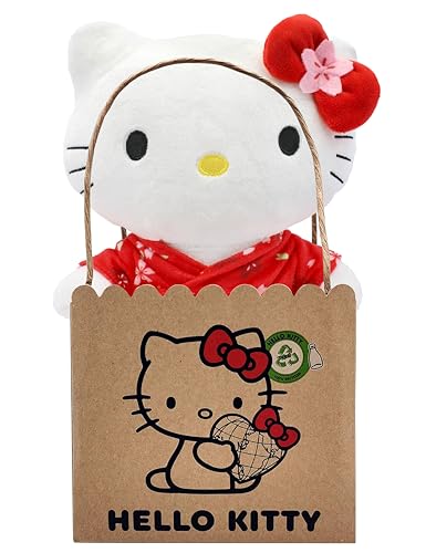Hello Kitty mit Kimono ECO-Plüsch 14x13x24 cm von Joytoy