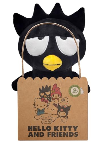 Joy Toy Sanrio Bad Badtz Maru Eco Plush 24 cm in wiederverwendbarem Kartontäschchen - der Plüsch ist aus 100% aus PET Flaschen recyceltem Material von Joytoy