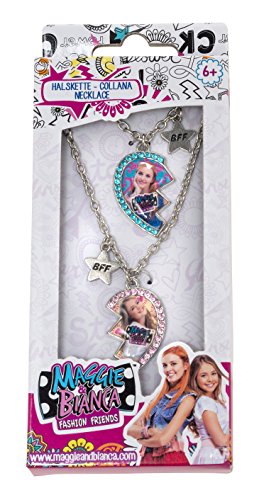 Joy Toy 66921 Maggie & Bianca Fashion Friends Figuren & Charactere Best Set: 2 Ketten in Metall mit Glitzersteinen in Geschenkpackung 7x2x16,5 cm, girls von Joytoy