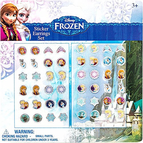 Joy Toy 755070 - Sticker Ohrringe "Disney Frozen" 24 Stück von Joytoy