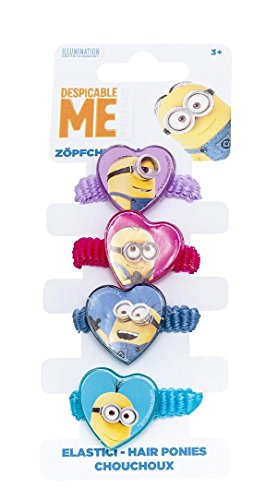 Joy Toy 90069 - Zöpfchenhalter Minions 4 Motive von Joytoy