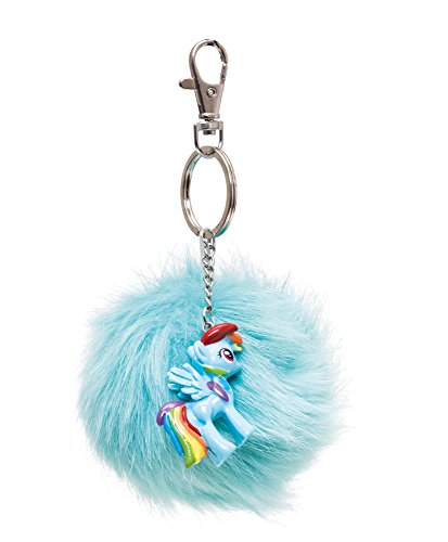 Joy Toy 95984 - Rainbow Dash Schlüsselanhänger mit Pouch und 3D Figur, 7 cm von Joytoy