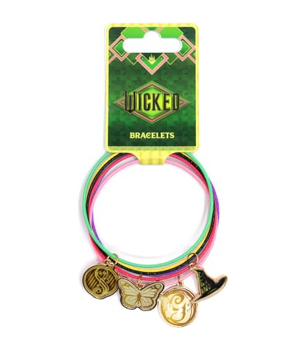 Joy Toy - Wicked Bangle Set - 6 Metallarmbänder mit 4 Charms von Joytoy
