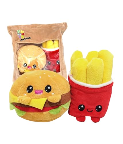Joy Toy - Yummis Together Burger und Pommes - 2 Plüsch 15 cm in Take Away Plüsch Tasche 21x21 cm Joy Toy - Yummis Together Burger und Pommes - 2 Plüsch 15 cm in Take Away Plüsch Tasche 21x21 cm von Joytoy