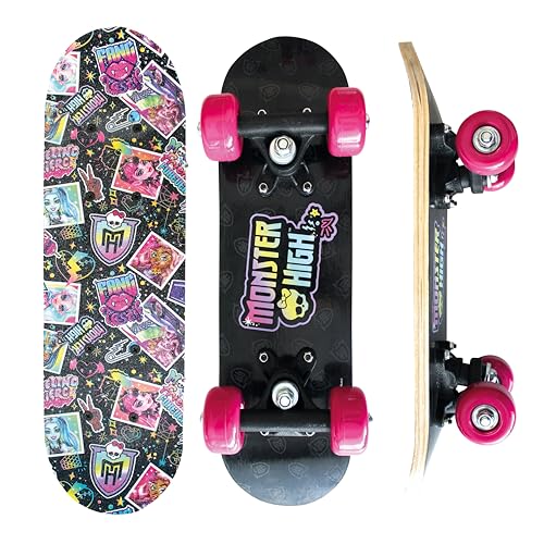 Monster High Mini Skateboard aus Holz 43x12x8 cm von Joytoy