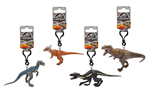 Jurassic World 79172 3D PVC Schlüsselanhänger 7-11 cm - 1 Dinosaurier (sortiert) aus dem Kinofilm - 20x28x9 cm - Modell sortiert von Joytoy