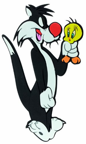Tweety 041076 - Silvester Wanddeko aus Kunststoff, medium 33 x 18.5 cm Tweety 041076 - Silvester Wanddeko aus Kunststoff, medium 33 x 18.5 cm von Joytoy
