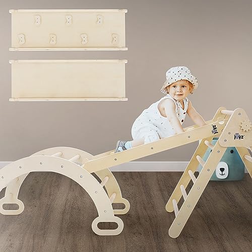 Joyz Rutsche für Kletterdreieck, Natur, Rutschbrett für Klettergerüst, Kletterrampe Holz mit 7 Griffen für Kletterbogen, Pikler Dreieck, Montessori Spielzeug, Holzrutsche Indoor für Kinder ab 2 Jahre Joyz Rutsche für Kletterdreieck, Natur, Rutschbrett für Klettergerüst, Kletterrampe Holz mit 7 Griffen für Kletterbogen, Pikler Dreieck, Montessori Spielzeug, Holzrutsche Indoor für Kinder ab 2 Jahre von Joyz
