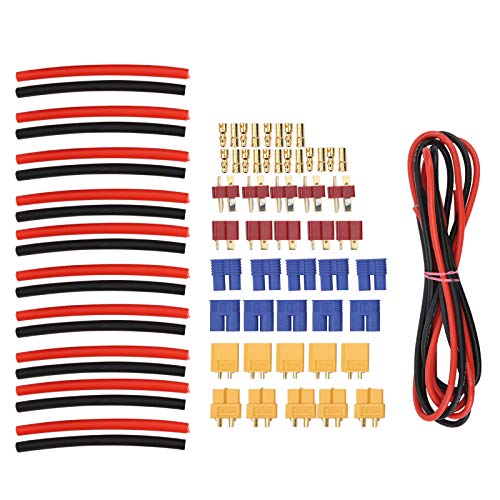 Adapterkabel EC3 Stecker auf XT60 Buchse, Männlichen Stil Weibliche Adapter 14AWG Silikondraht Schrumpfschlauch als Ersatz Male Female Lipo Akku Ladekabel Serie Reihe Seriell RC FPV Batteriemotor Adapterkabel EC3 Stecker auf XT60 Buchse, Männlichen Stil Weibliche Adapter 14AWG Silikondraht Schrumpfschlauch als Ersatz Male Female Lipo Akku Ladekabel Serie Reihe Seriell RC FPV Batteriemotor von Joyzan