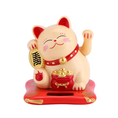 Joyzan Solarbetriebene Süße Katze, Winkende Japanische Glückskatze Lebendiges Niedliches Lucky Cat Mini-Katzen-Reichtum für Autozubehör Dekoration Rezeption Geburtstage Wackelfigur Glücksbringer Büro Joyzan Solarbetriebene Süße Katze, Winkende Japanische Glückskatze Lebendiges Niedliches Lucky Cat Mini-Katzen-Reichtum für Autozubehör Dekoration Rezeption Geburtstage Wackelfigur Glücksbringer Büro von Joyzan