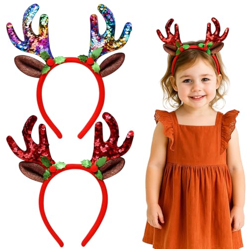 Rentier Haarreif Weihnachten,Haarreif Weihnachten,2 Stück Geweih Kopfschmuck für Kostüme Zubehör Cosplay Karneval Party Rentier Haarreif Weihnachten,Haarreif Weihnachten,2 Stück Geweih Kopfschmuck für Kostüme Zubehör Cosplay Karneval Party von JrnSvp
