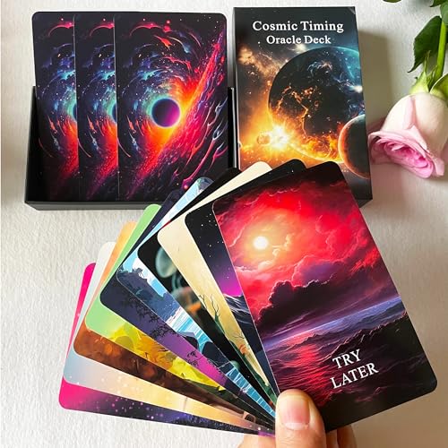 Jrskvaro Time Oracle Cards Deck, Cosmic Timing Oracle Cards, Divine Timing Oracle Deck to Help You Predict Time Frames. von Jrskvaro