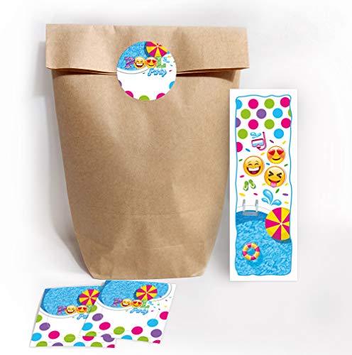 10 Lesezeichen + 10 Geschenktüten/Natur + 10 Aufkleber Schwimmbad Pool-Party Mitgebsel Gastgeschenk beim Kindergeburtstag Jungen Mädchen 10 Lesezeichen + 10 Geschenktüten/Natur + 10 Aufkleber Schwimmbad Pool-Party Mitgebsel Gastgeschenk beim Kindergeburtstag Jungen Mädchen von JuNa-Experten